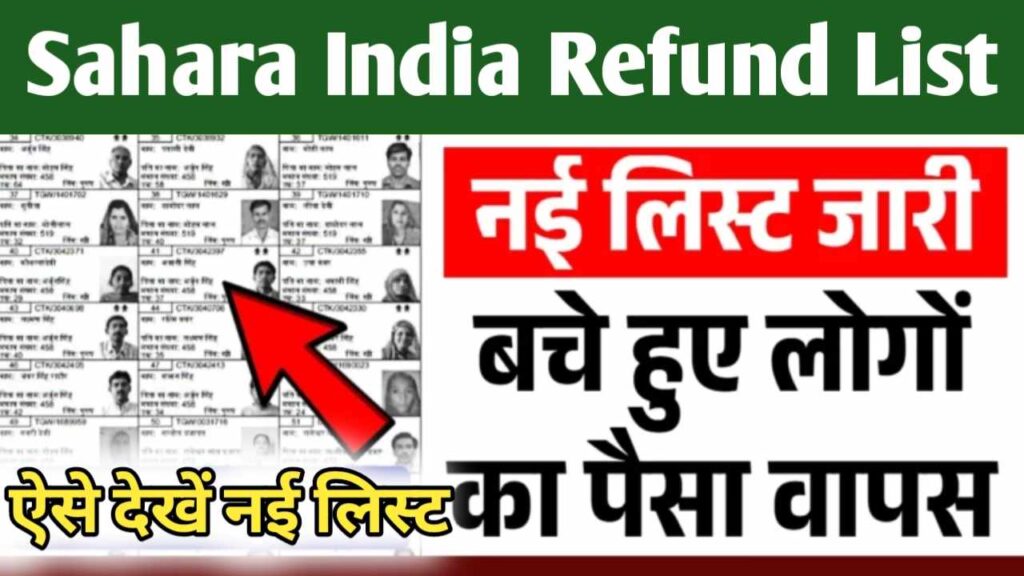 Sahara India Refund List